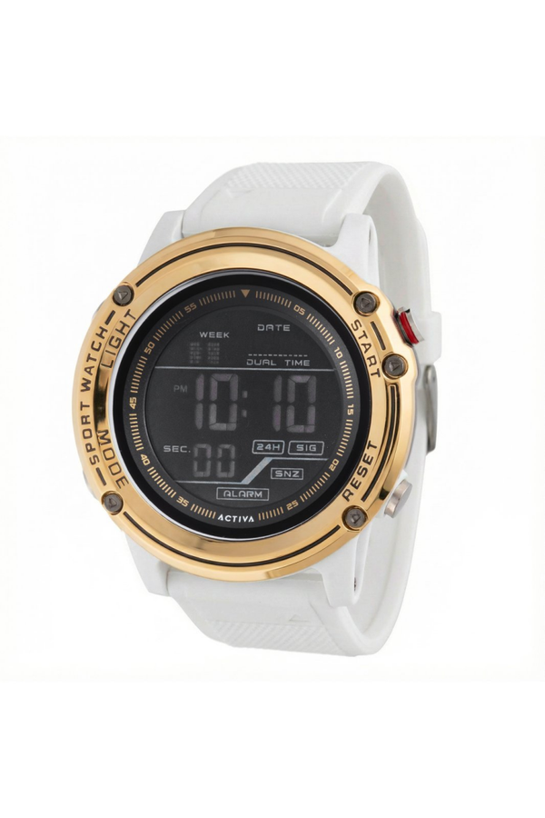 Activa DIGITAL ESSENTIALS ACW8125-007 Herenhorloge - Quartz Uurwerk - Plastic met Zwarte Wijzerplaat - 52 mm