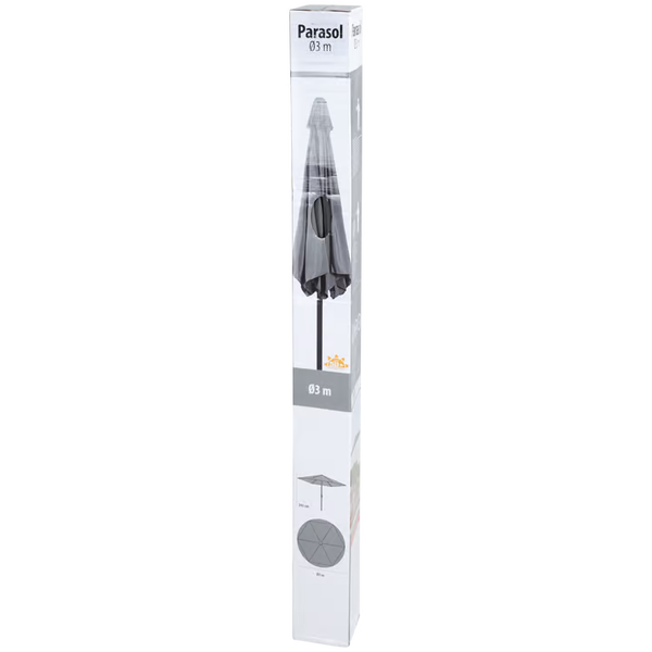 Parasol Ø 3 meter met draaimechanisme