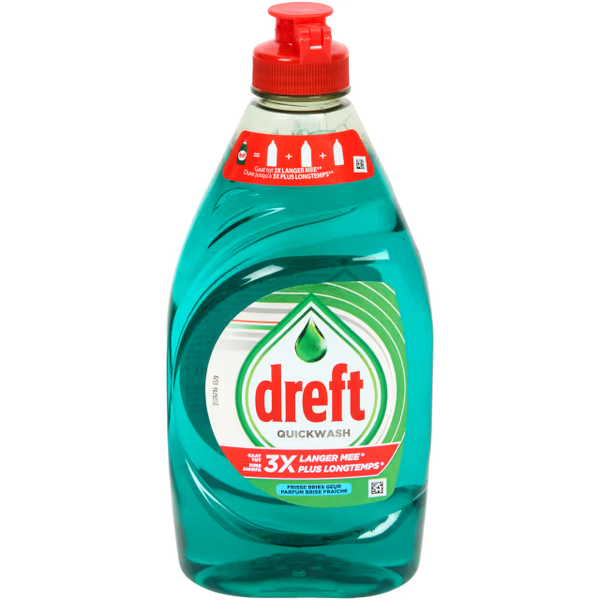 Dreft Quickwash afwasmiddel Frisse Bries 340 ml