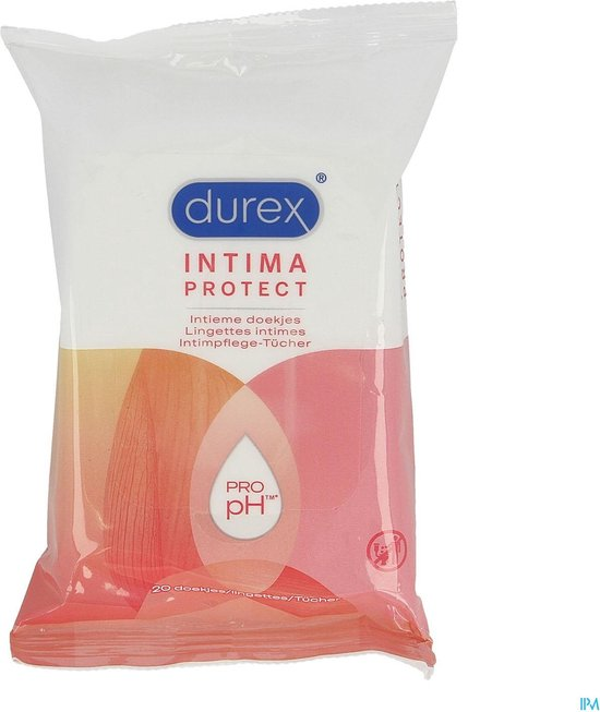 Durex Intima Protect Intimate Wipes 2in1