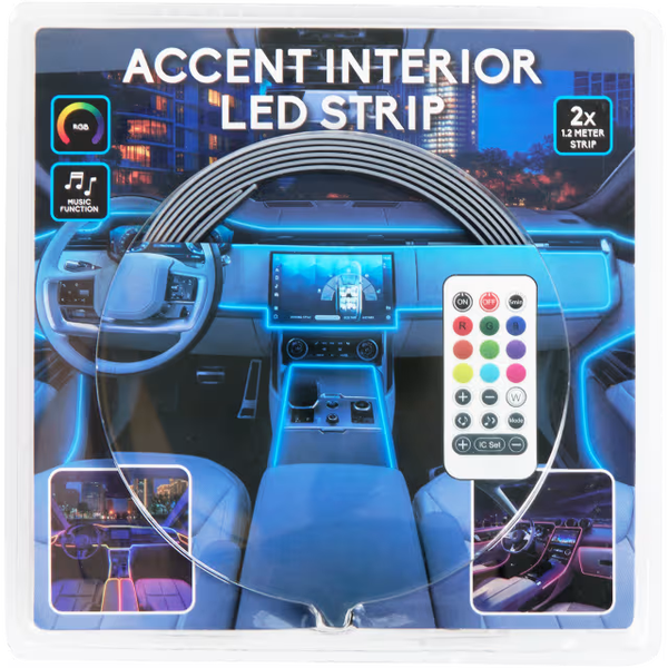 C&C auto accent ledstrip 2 x 1,2 meter