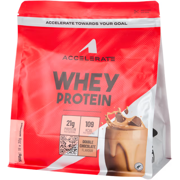 Accelerate whey proteïnepoeder Double Chocolate 550 gram
