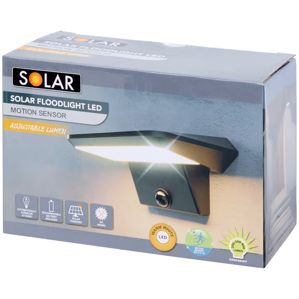 Solar wandlamp 10 x 15,5 x 7,5 cm | 800 lumen