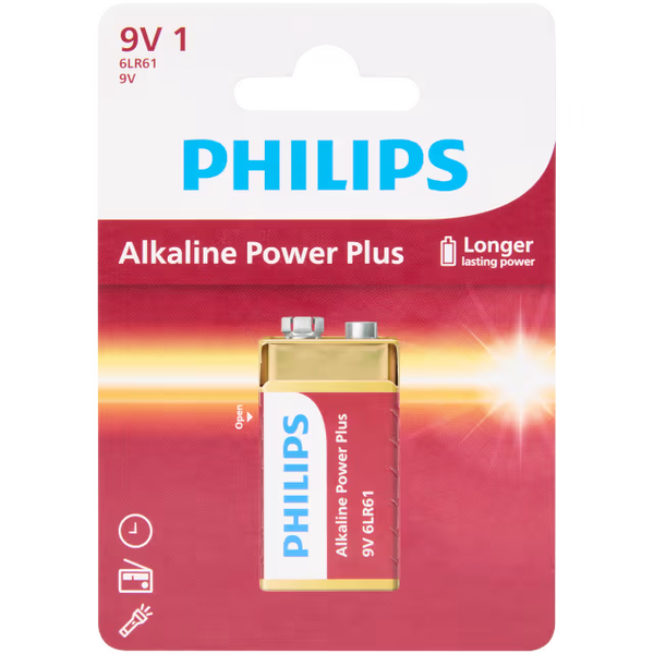 Philips batterij 9V 1 stuk