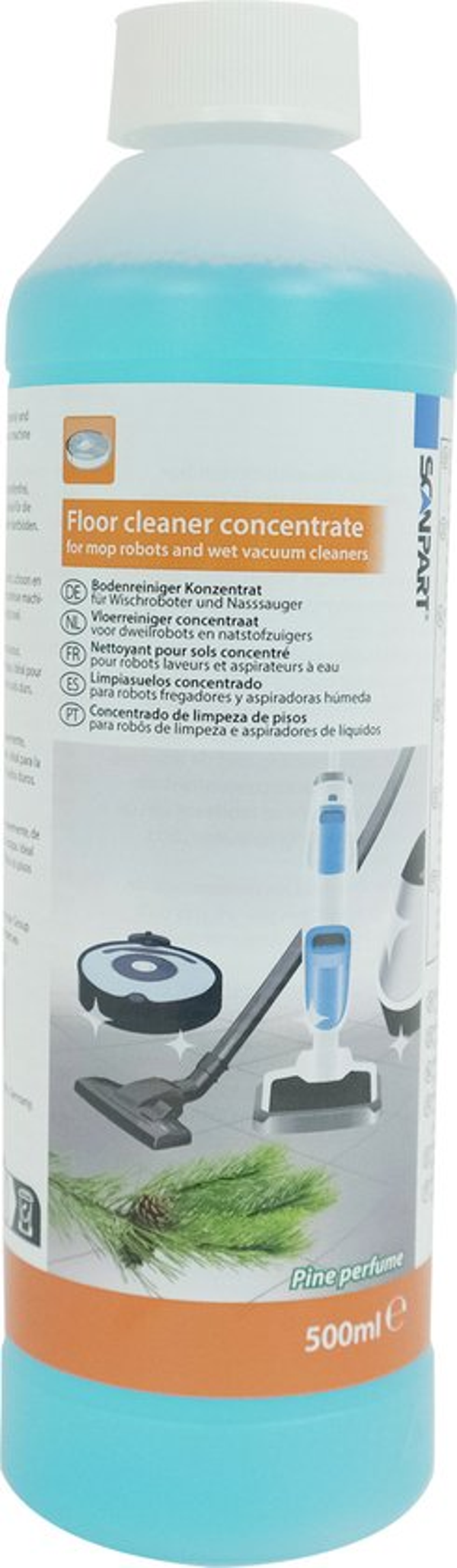 Scanpart vloer reiniger concentraat 500 ml - Speciaal geschikt voor dweilrobots en natstofzuigers - Universeel