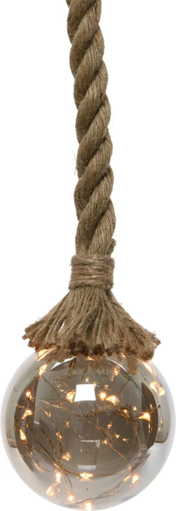 Lumineo Micro LED Kerstbal Batterij Binnen D10 cm Timer KlassiekWarm