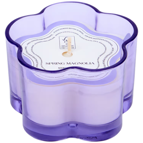 Bloemvormige geurkaars 8,5 x 6 cm | diverse varianten