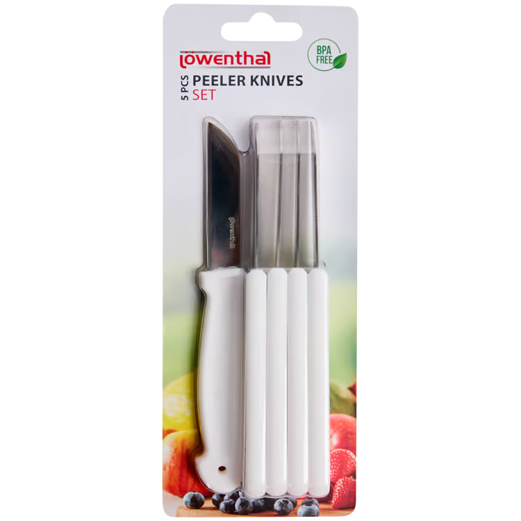 Lowenthal keukenmesjes 5 stuks | diverse kleuren