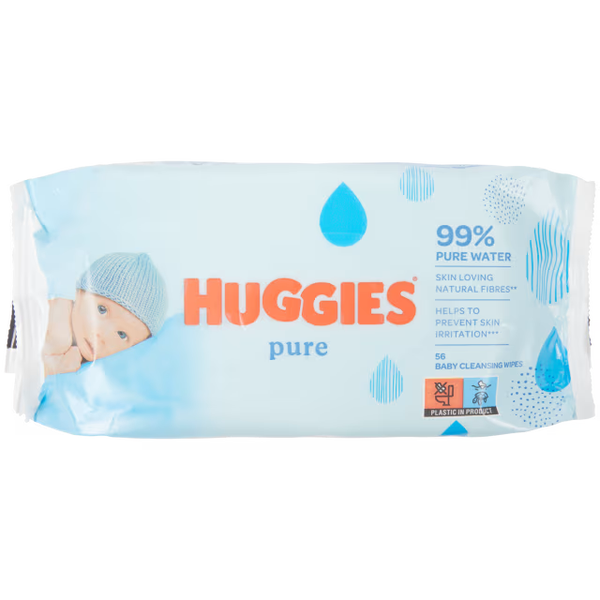 Huggies Pure babydoekjes 56 stuks