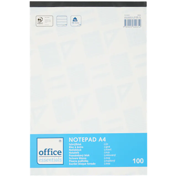 Office Essentials schrijfblok A4 100 vel