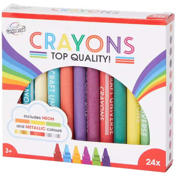 Craft Universe waskrijtjes 24 stuks | diverse varianten