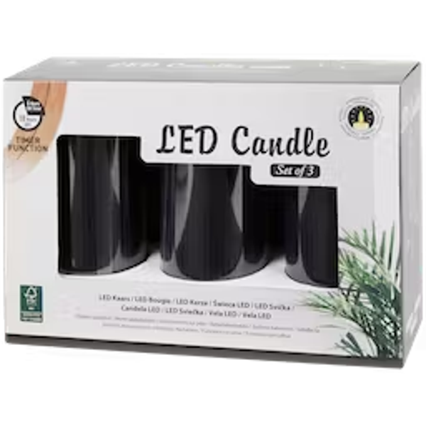 Ledkaarsen 3 stuks | diverse varianten