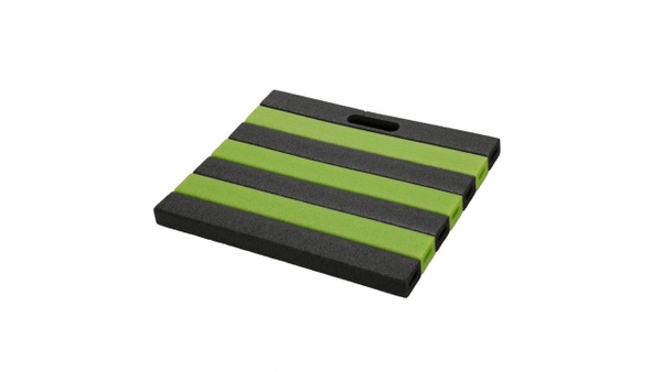 Kniemat 35x30 cm Zwart/Groen