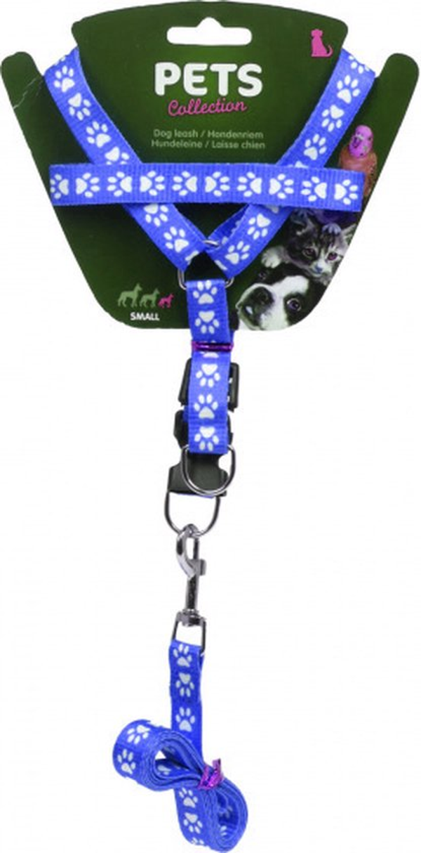 Dogs Collection Hondentuigje Met Riem 120 Cm Polyetheen Blauw