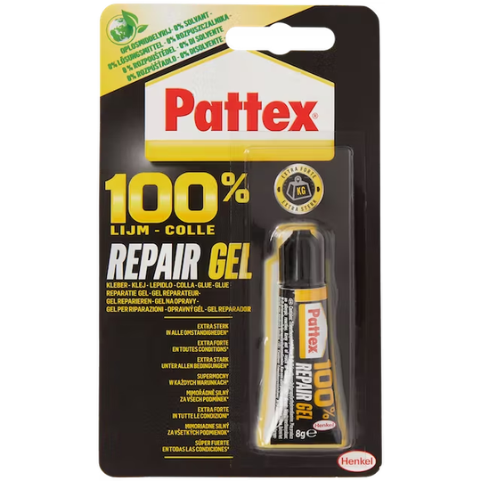 Pattex 100% repair gel-lijm 8 gram