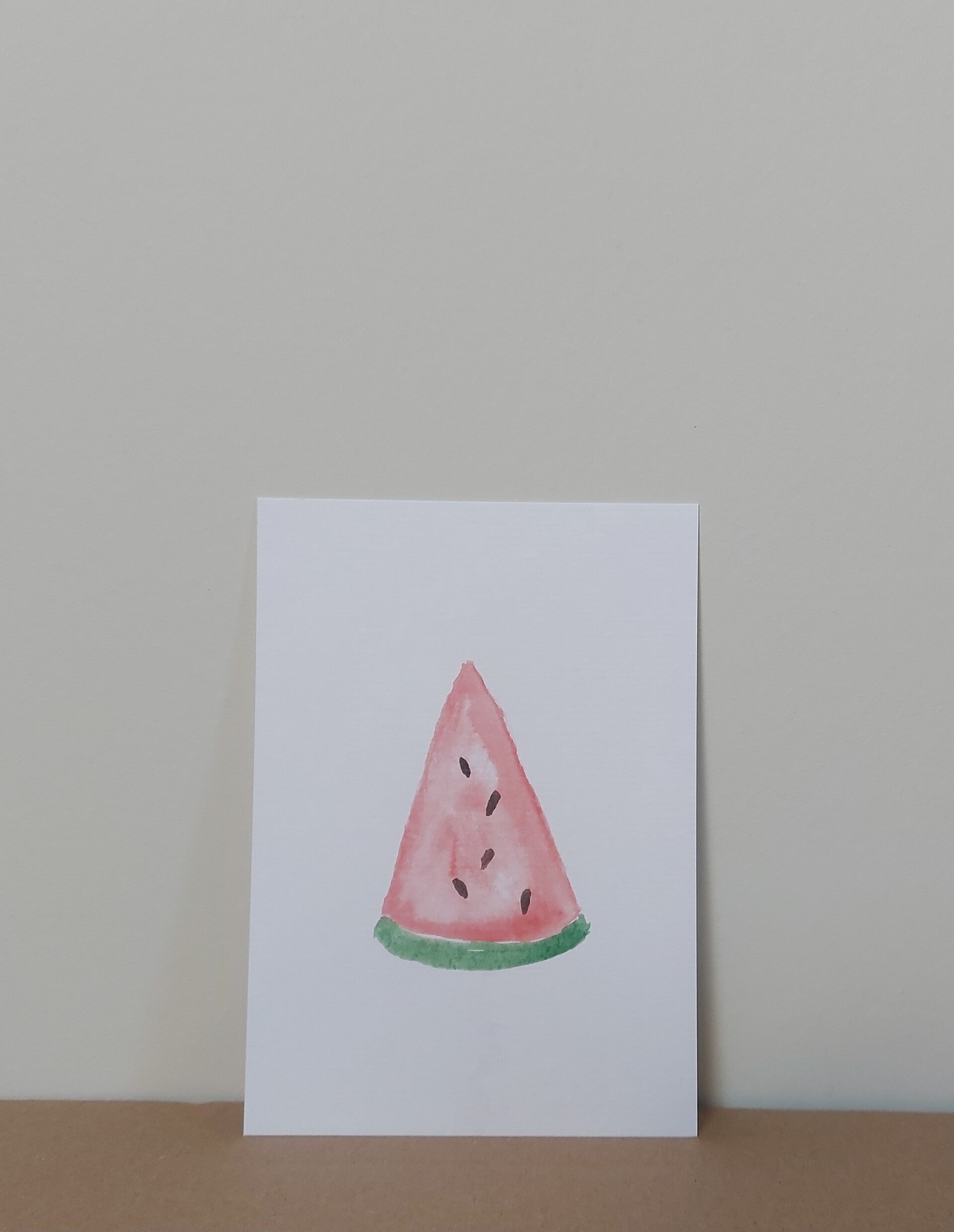 Aquarel kaart "watermeloen"