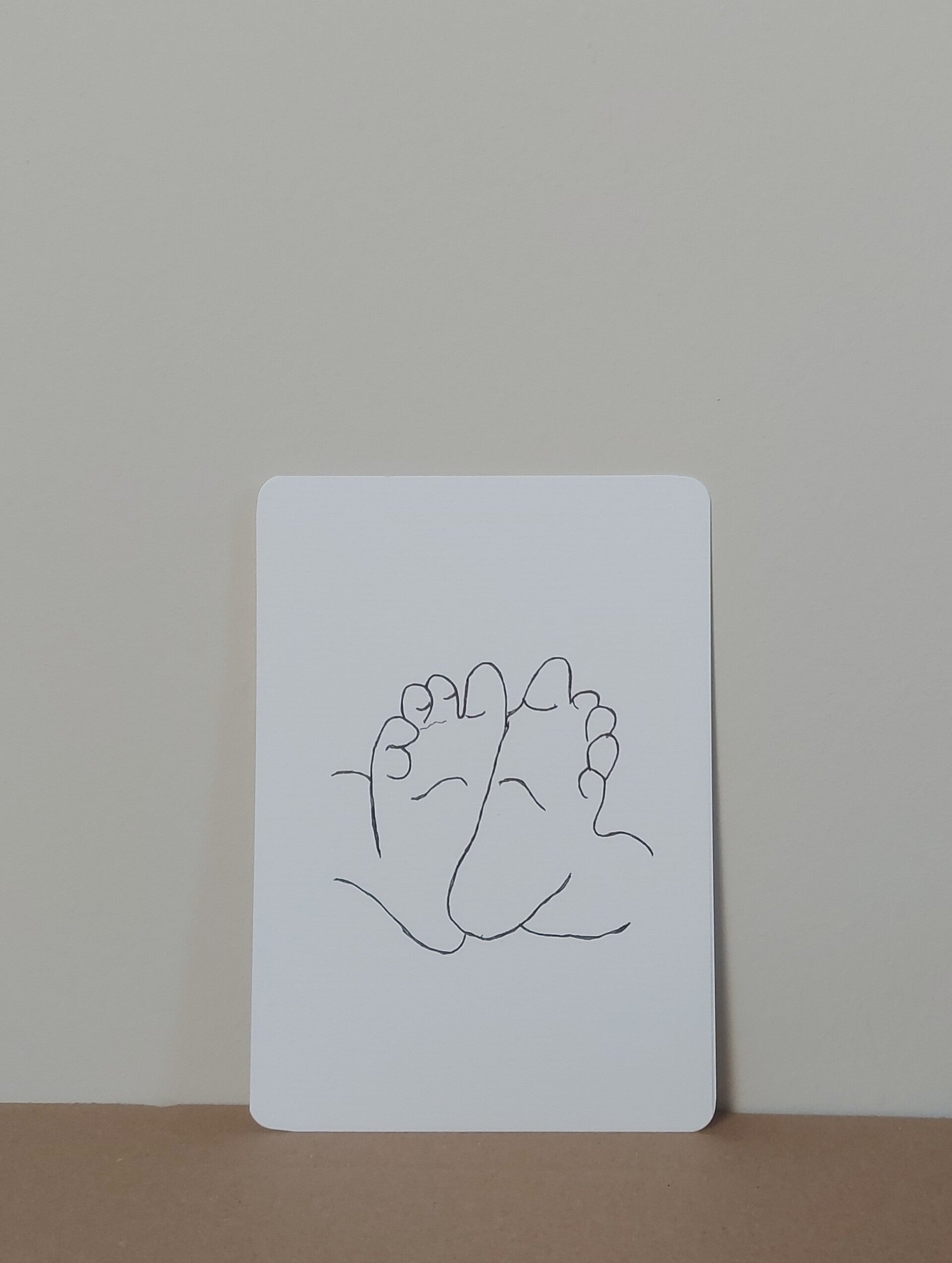 Lijntekening "voetjes"
