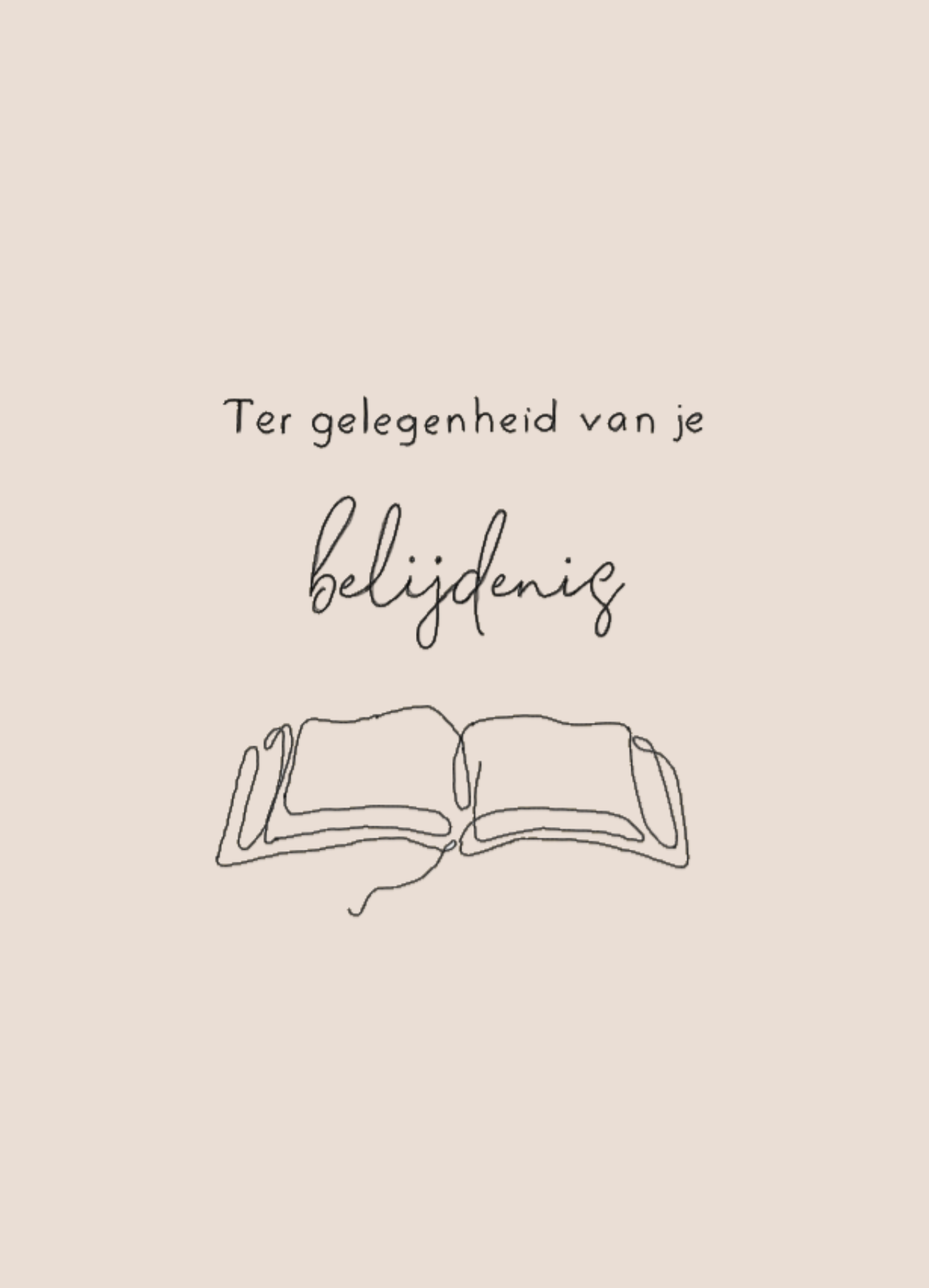 Dubbele kaart "ter gelegenheid van "