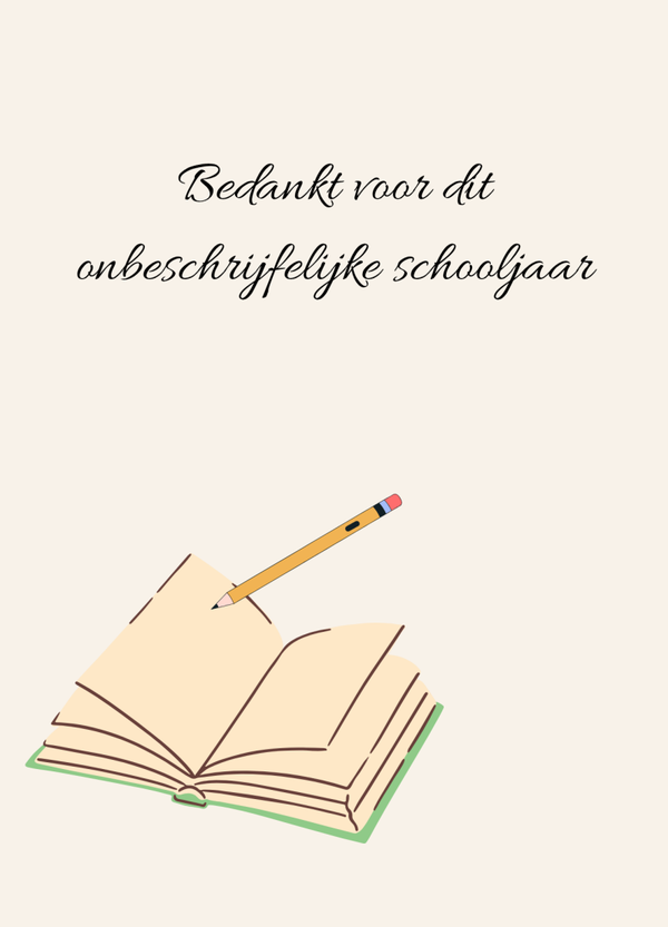 Aquarelkaart "onbeschrijfelijke jaar"