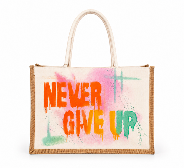 Tote Bag Never Give Up