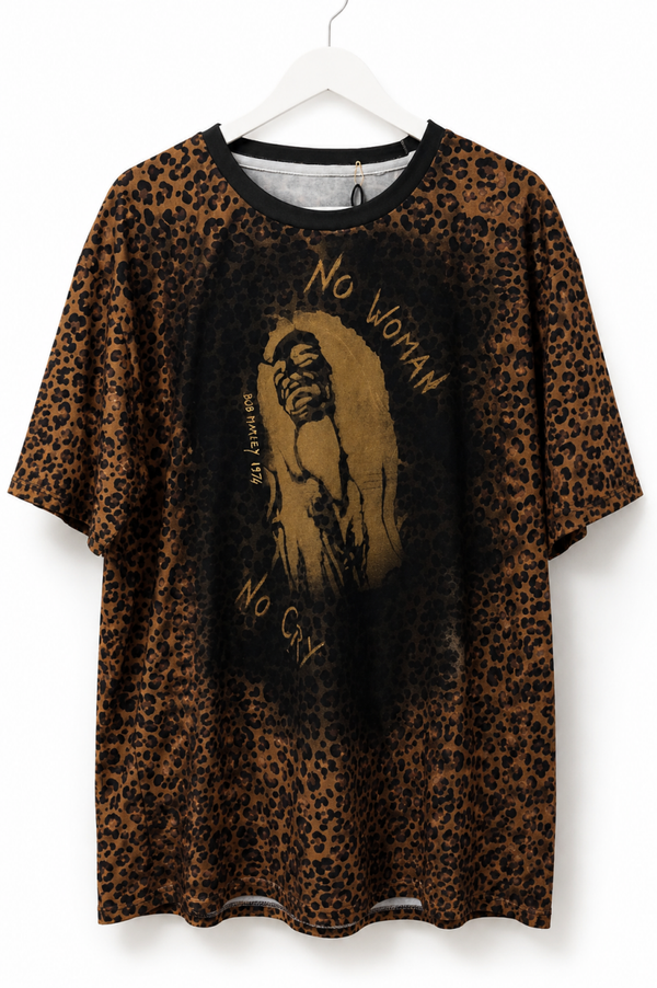 T-shirt Bob Marley pièce unique peinte à la main