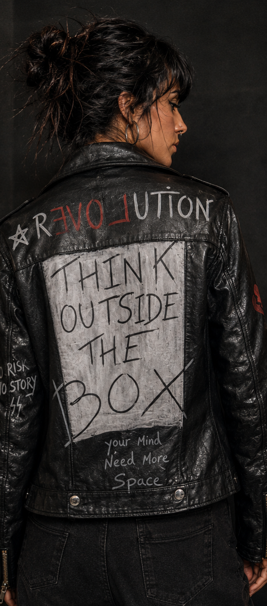 Création Originale " REVOLUTION" cuir de chèvre