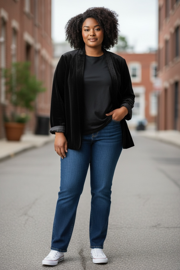 Patra Stretch Velvet Jacket