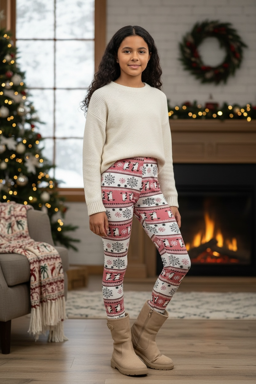 Poofy Christmas Leggings