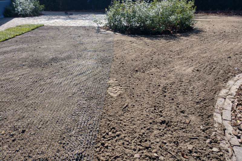 plaatsen netten tuin