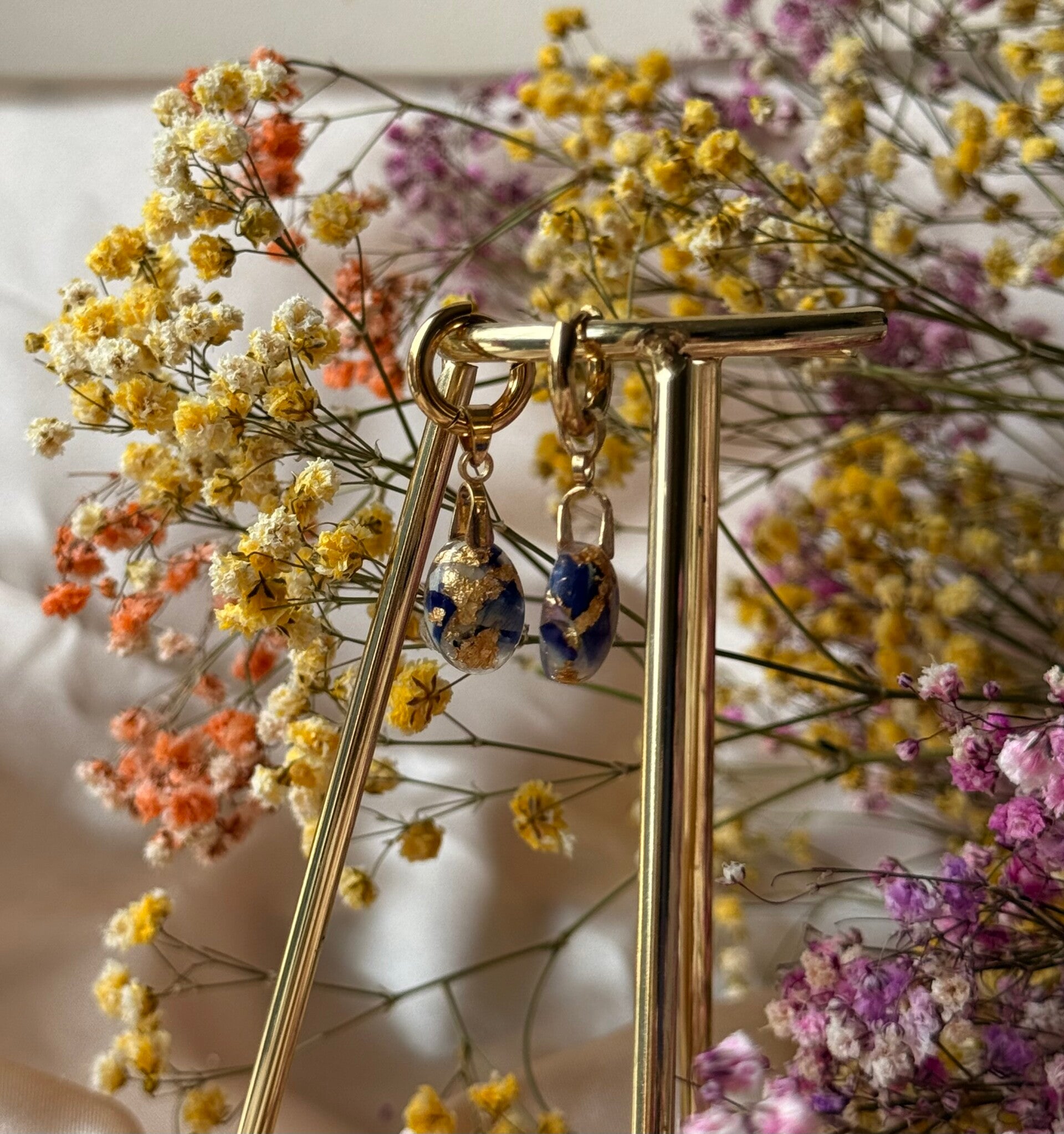 Pendiente Gota Lisianthus