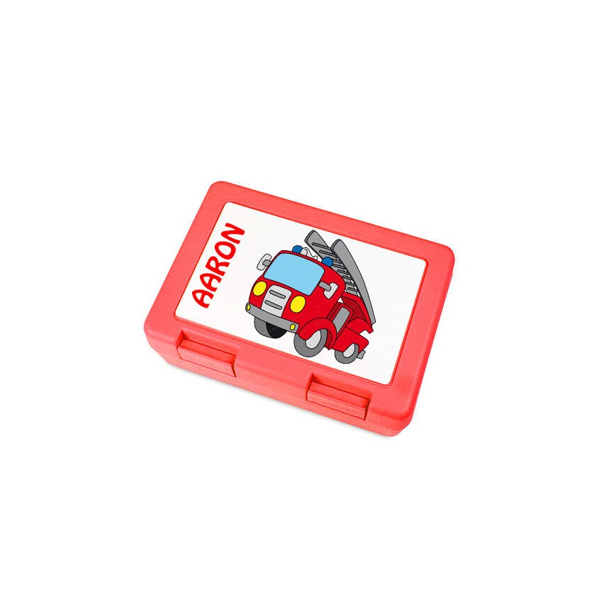 Znüni Box Feuerwehrauto rot