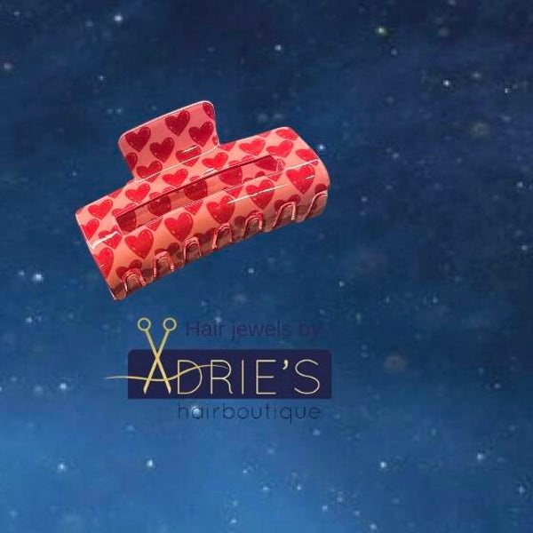 Rechthoekige haarklem love