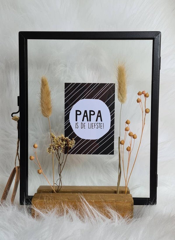 Hey leukerd lijst met houten voet