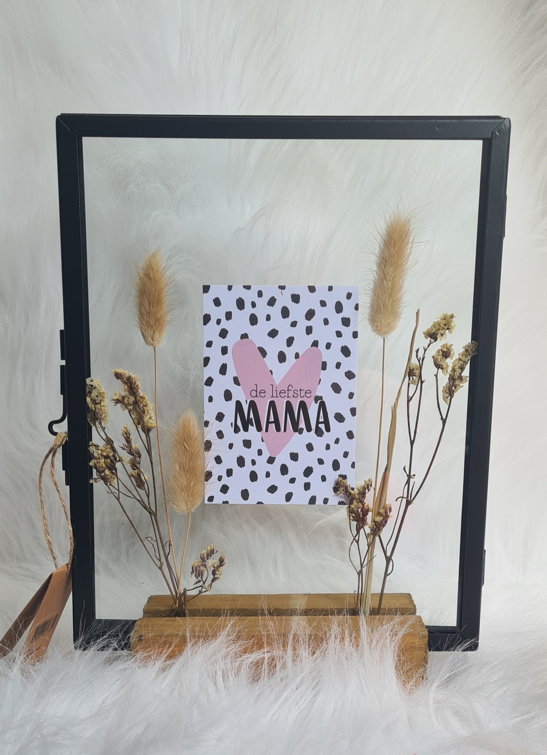 Liefste moeder lijst met houten voet