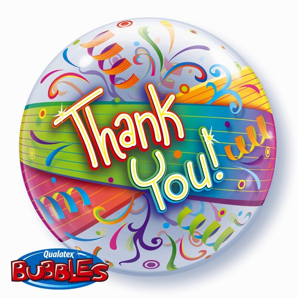 Bubbles ballon Thank you met helium