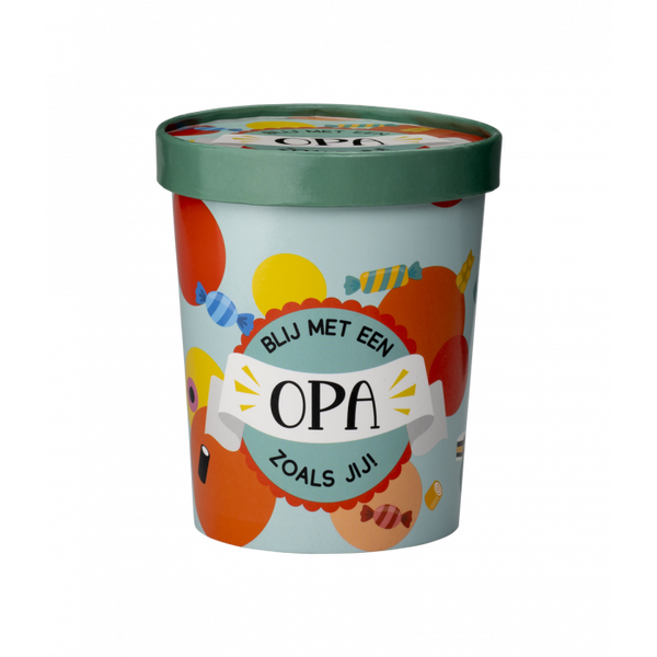 Candy bucket - Opa gevuld met snoep