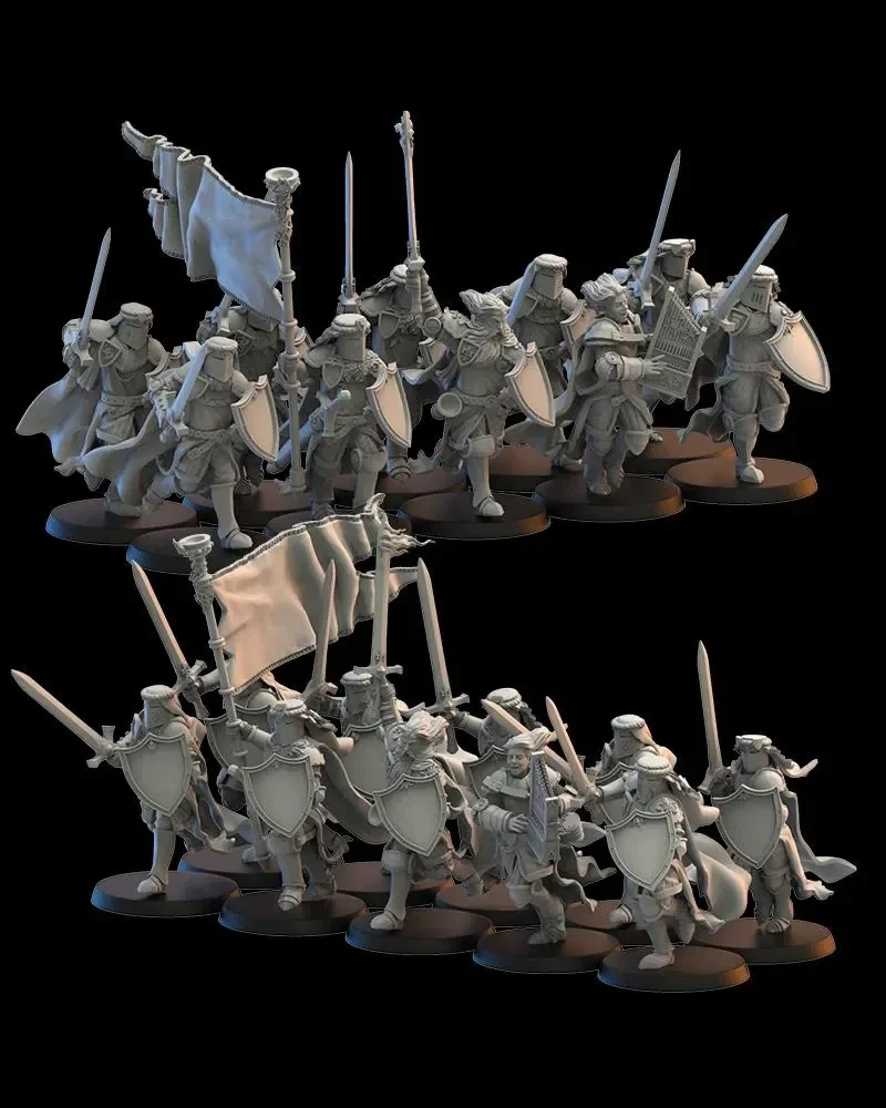 Calix knights on foot