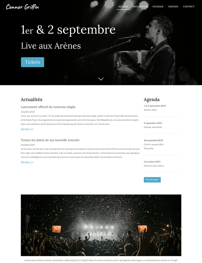 Templates Webador.fr Webador