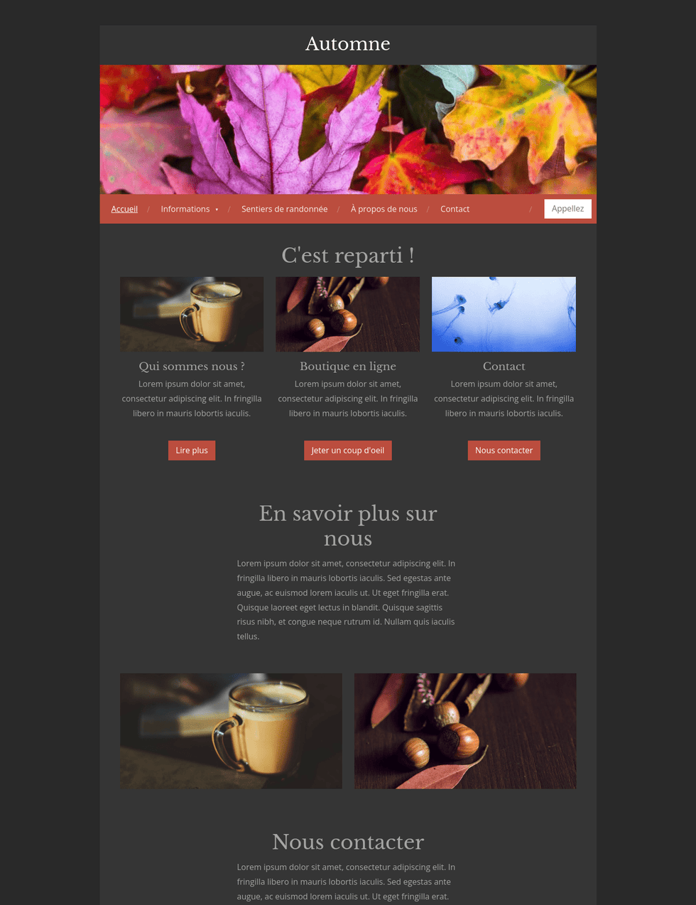 Templates Webador.fr Webador