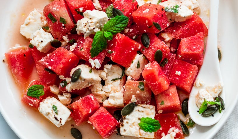Salade fraicheur pastèque et feta