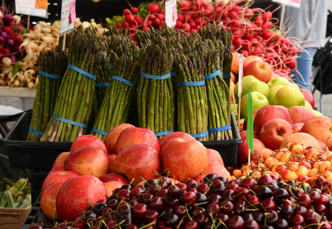cibo corretto in primavera