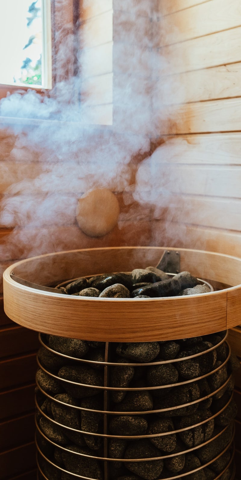 sauna stenen, stoom