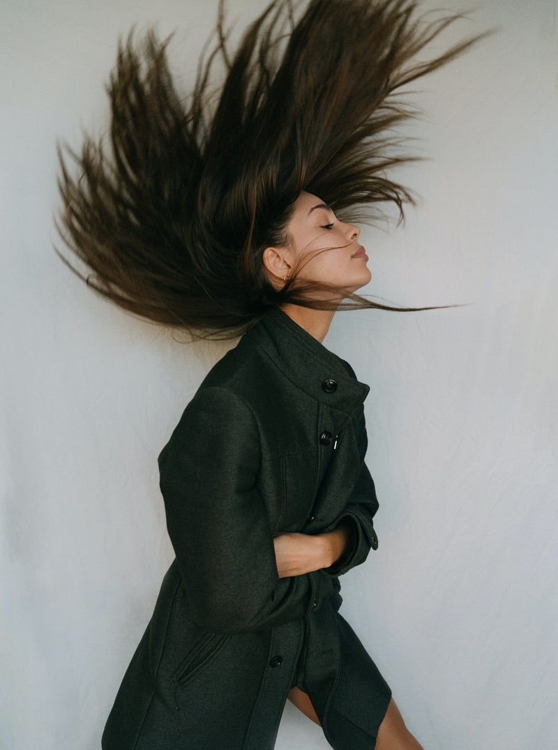 To lighten hair naturally you could use lemon juice mixed with chamomile