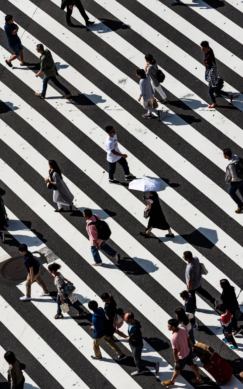 ZZP Finance | Voetgangers, gezien vanuit de lucht