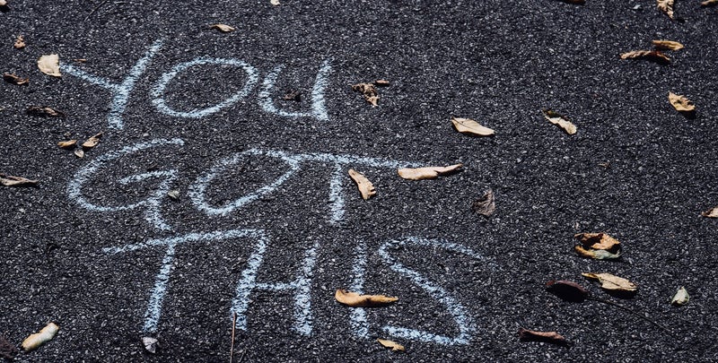 Chalk on the ground
